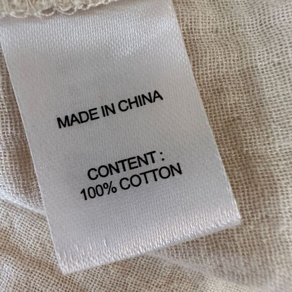 DREW Anthropologie Josephine Cream Tiered Hi Lo Button Up Dress Size L - Picture 9 of 11